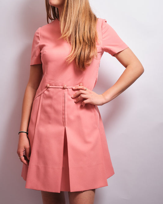 Robe vintage 60s corail