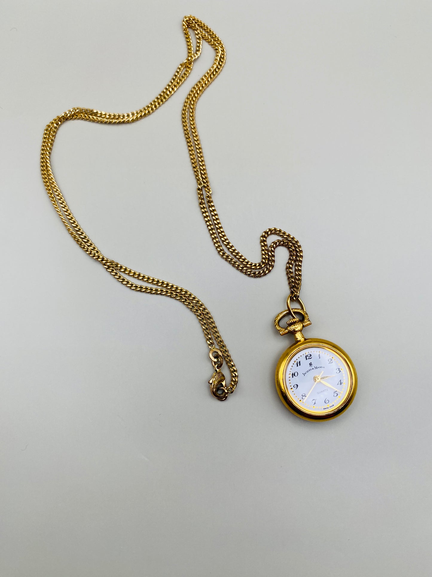 Montre à gousset Jacques du Manoir Quartz Vintage Swiss made