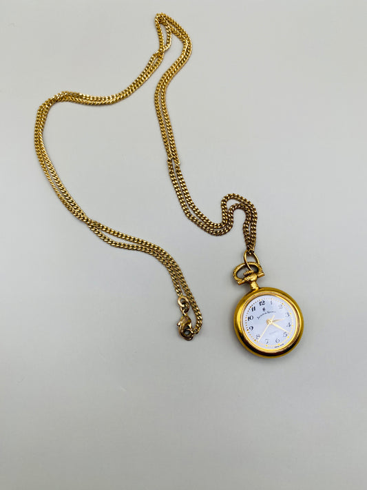 Montre à gousset Jacques du Manoir Quartz Vintage Swiss made