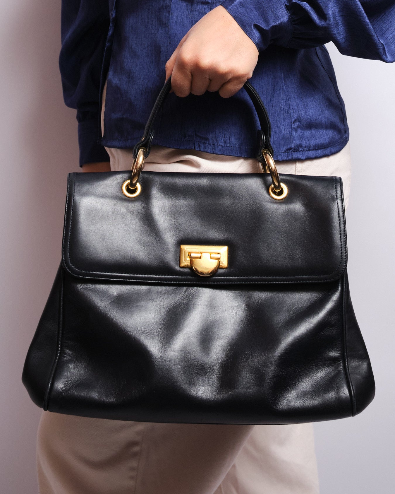 Sac vintage Bally en cuir – années 80 / 90