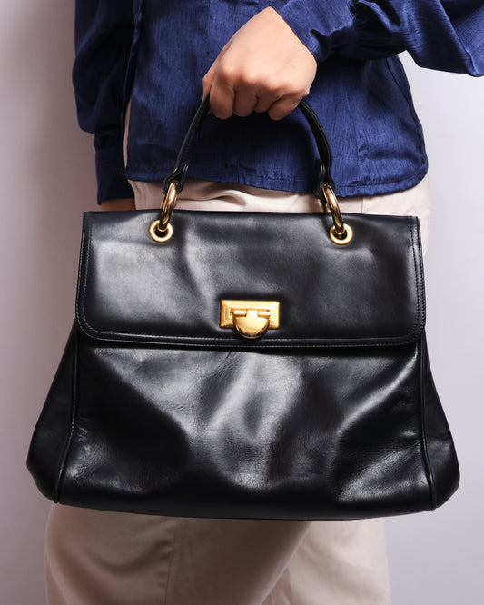 Sac vintage Bally en cuir – années 80 / 90