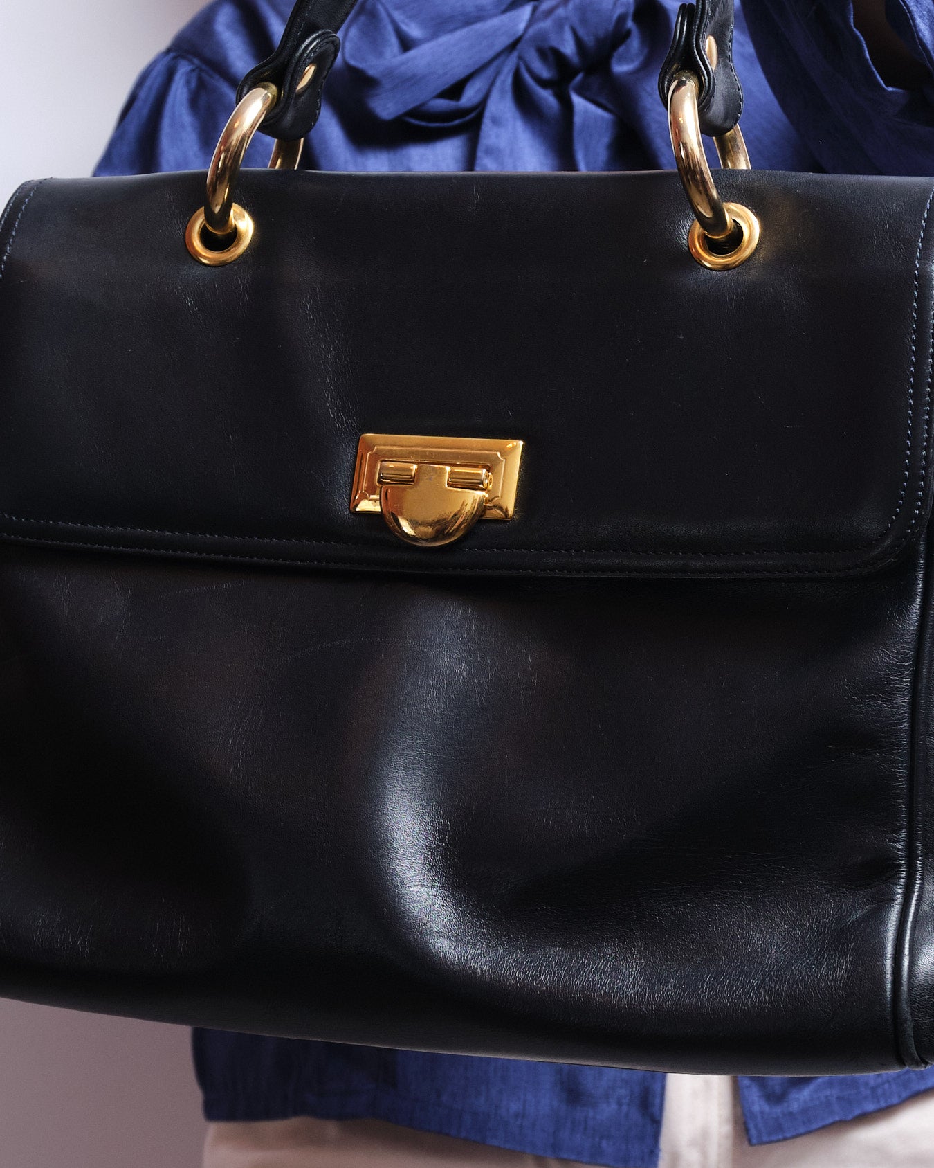 Sac vintage Bally en cuir – années 80 / 90