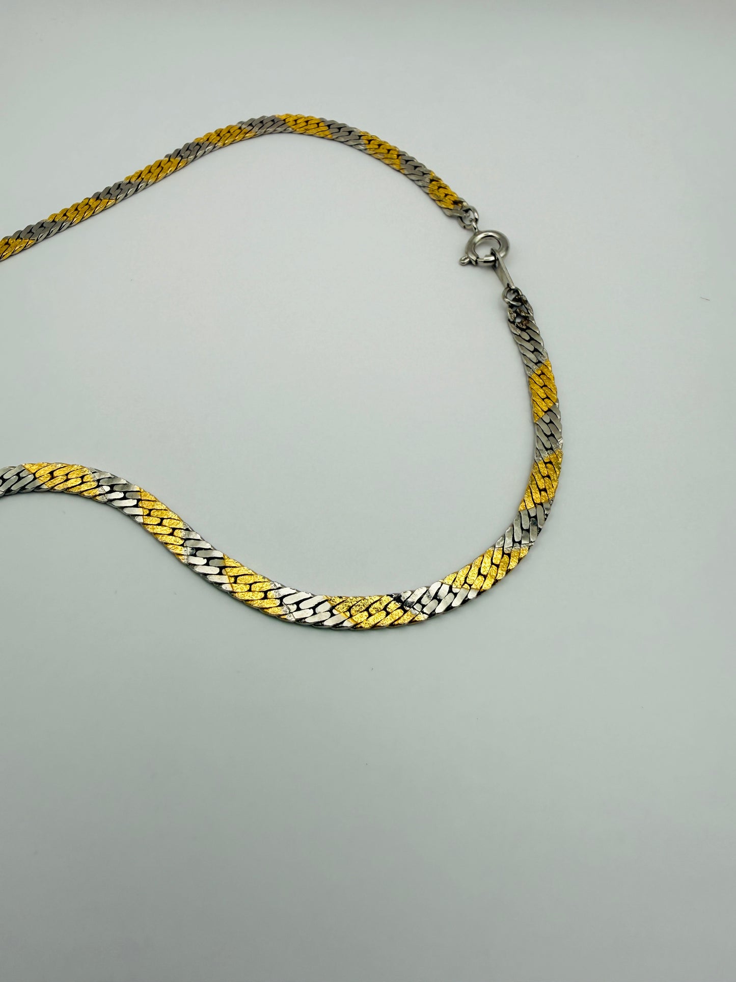 Collier maille vintage réversible