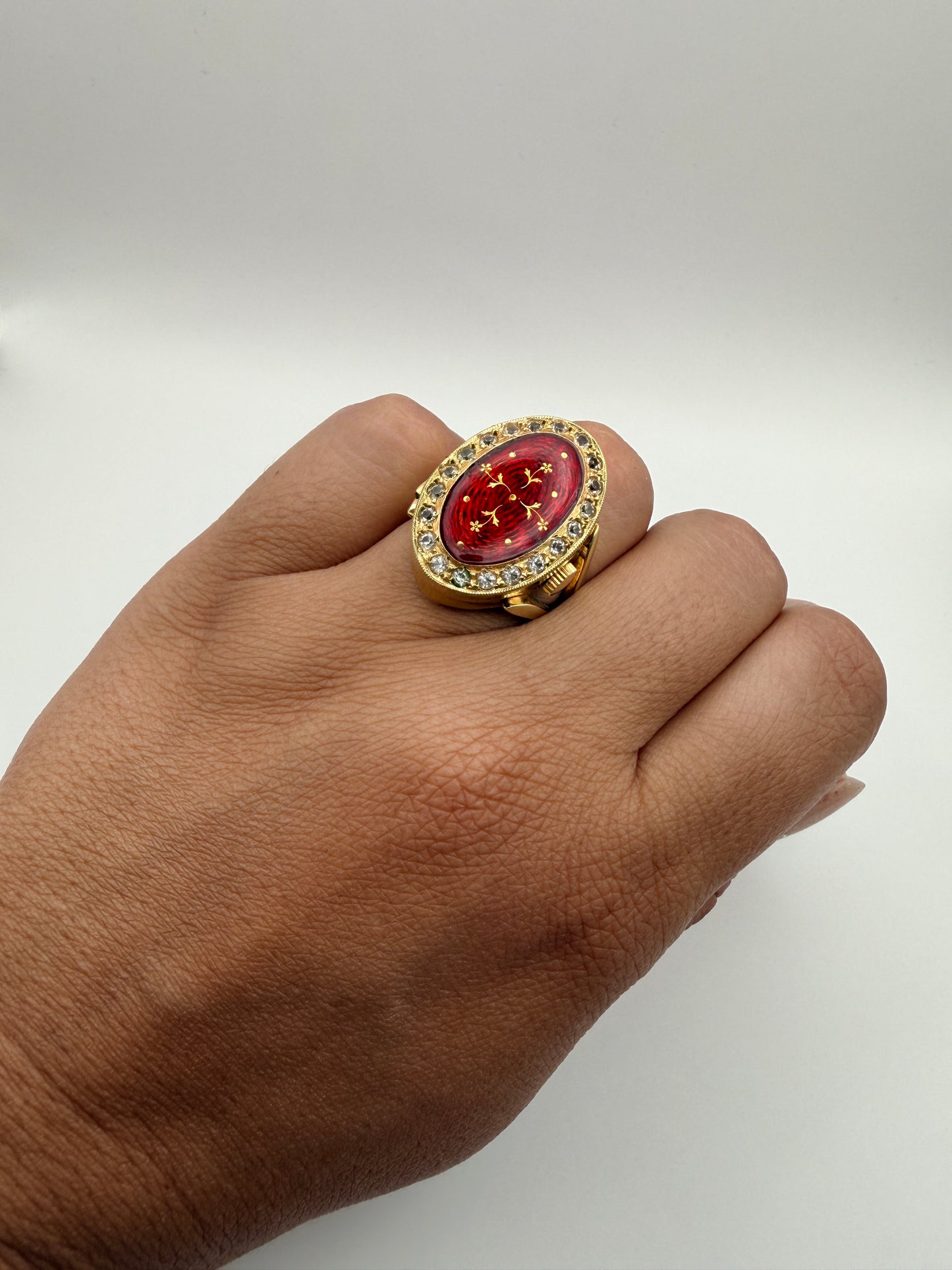 Bague-montre vintage Florimont Neuchâtel