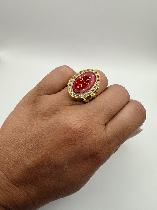 Bague-montre vintage Florimont Neuchâtel