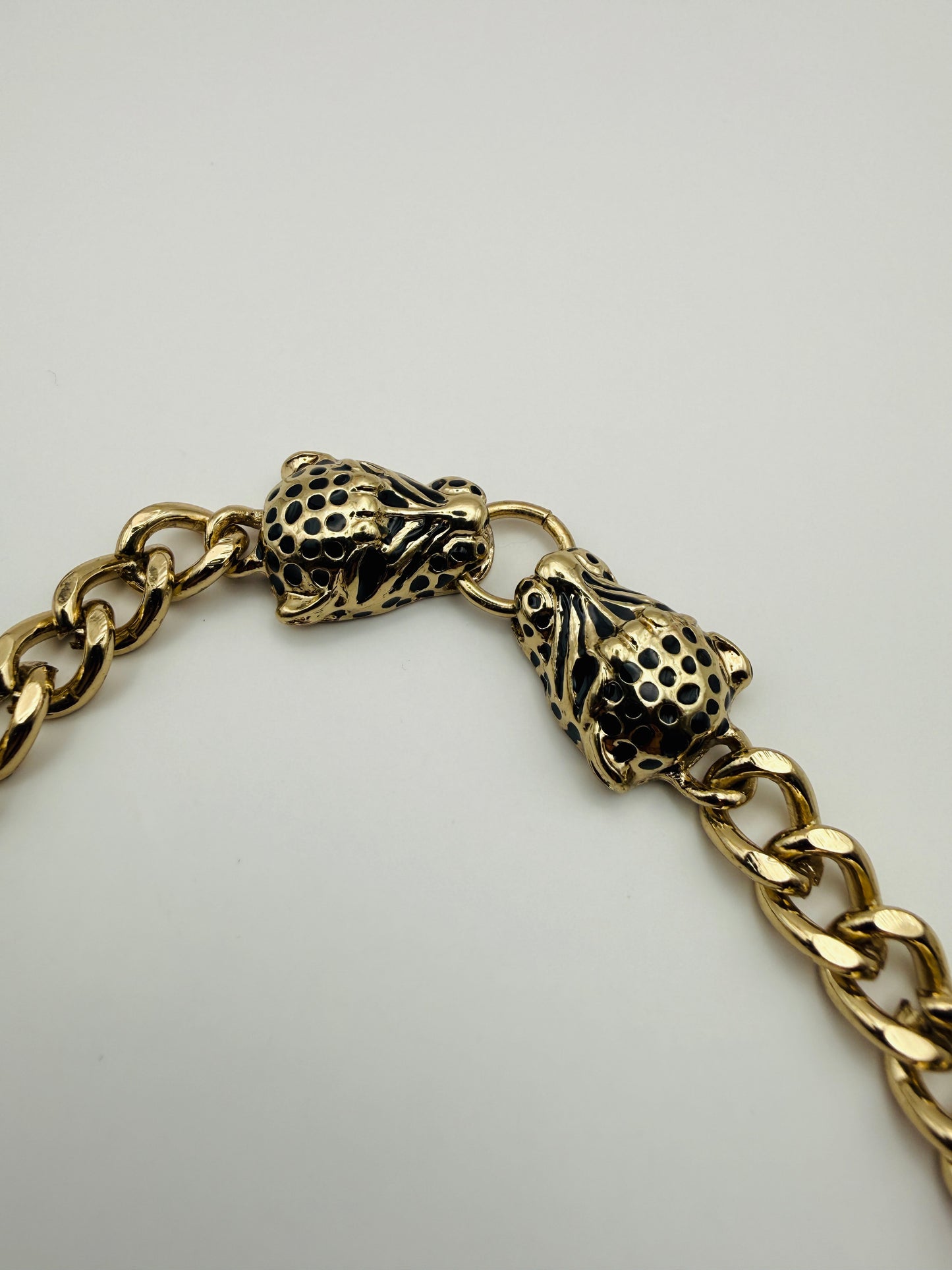 Bracelet vintage léopards 80s