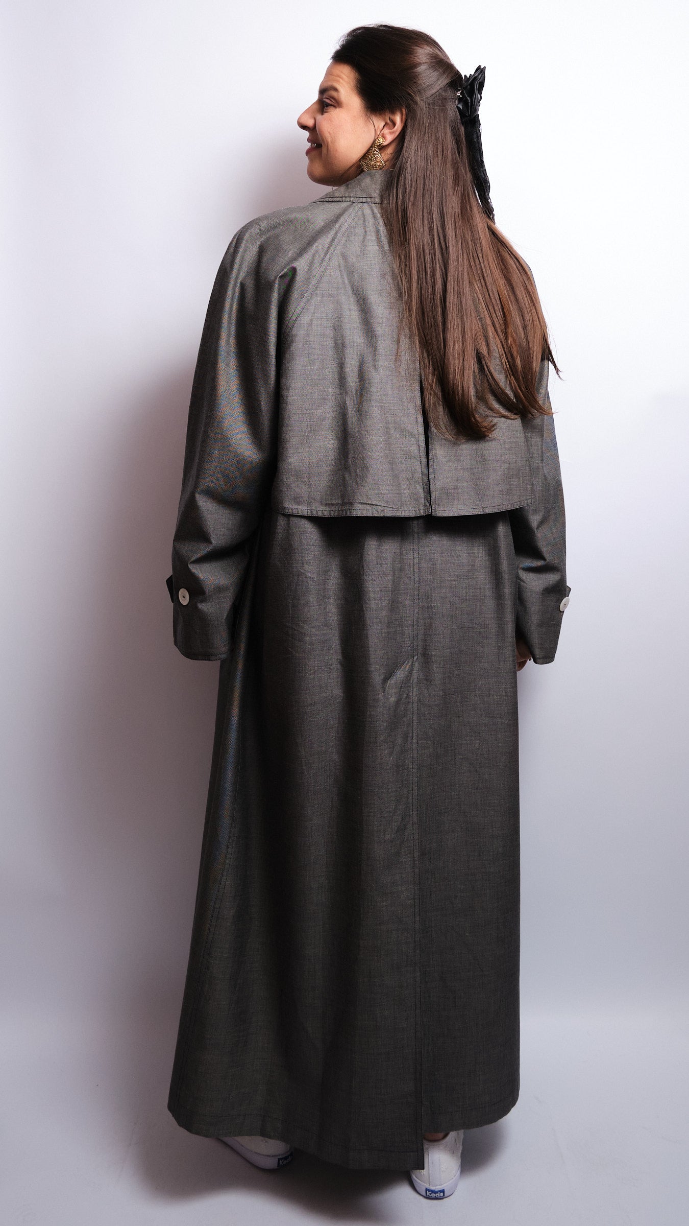 Vintage 90s trench coat – cotton, iconic cut made in Switzerland