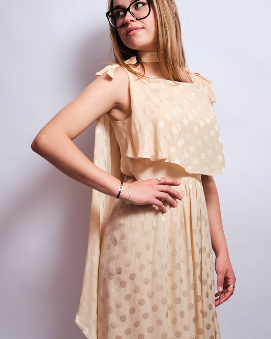 Robe Vintage Phillipe de Ville Paris en soie – années 70