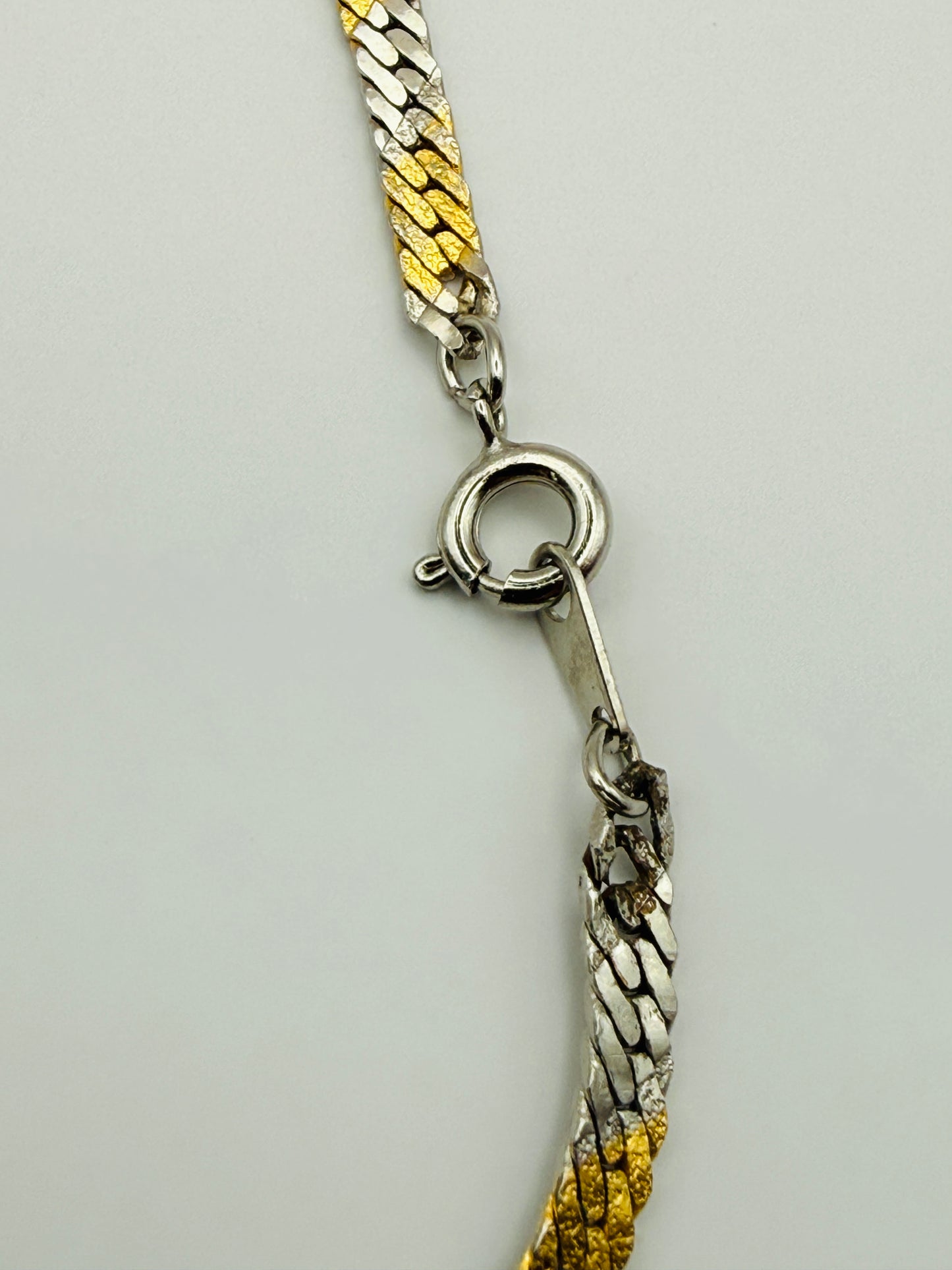 Collier maille vintage réversible