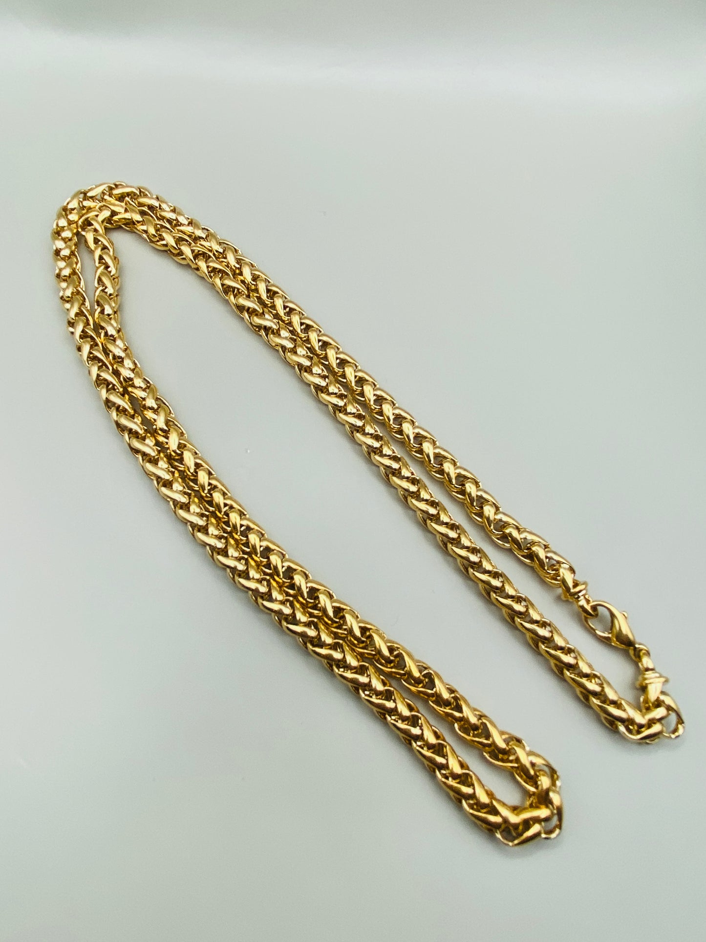 Collier Pierre Lang vintage – maille corde dorée (épaisse)