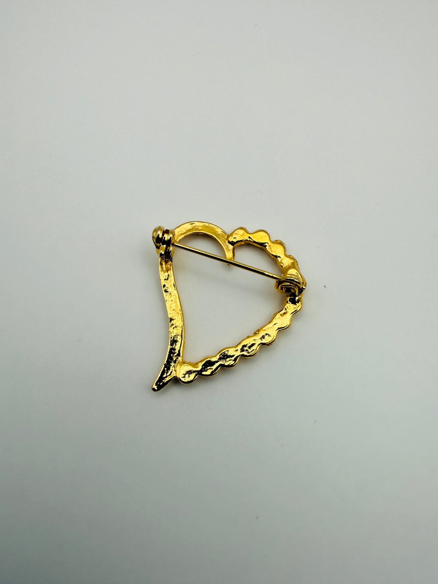 Broche vintage coeur