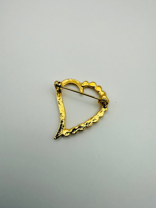 Broche vintage coeur