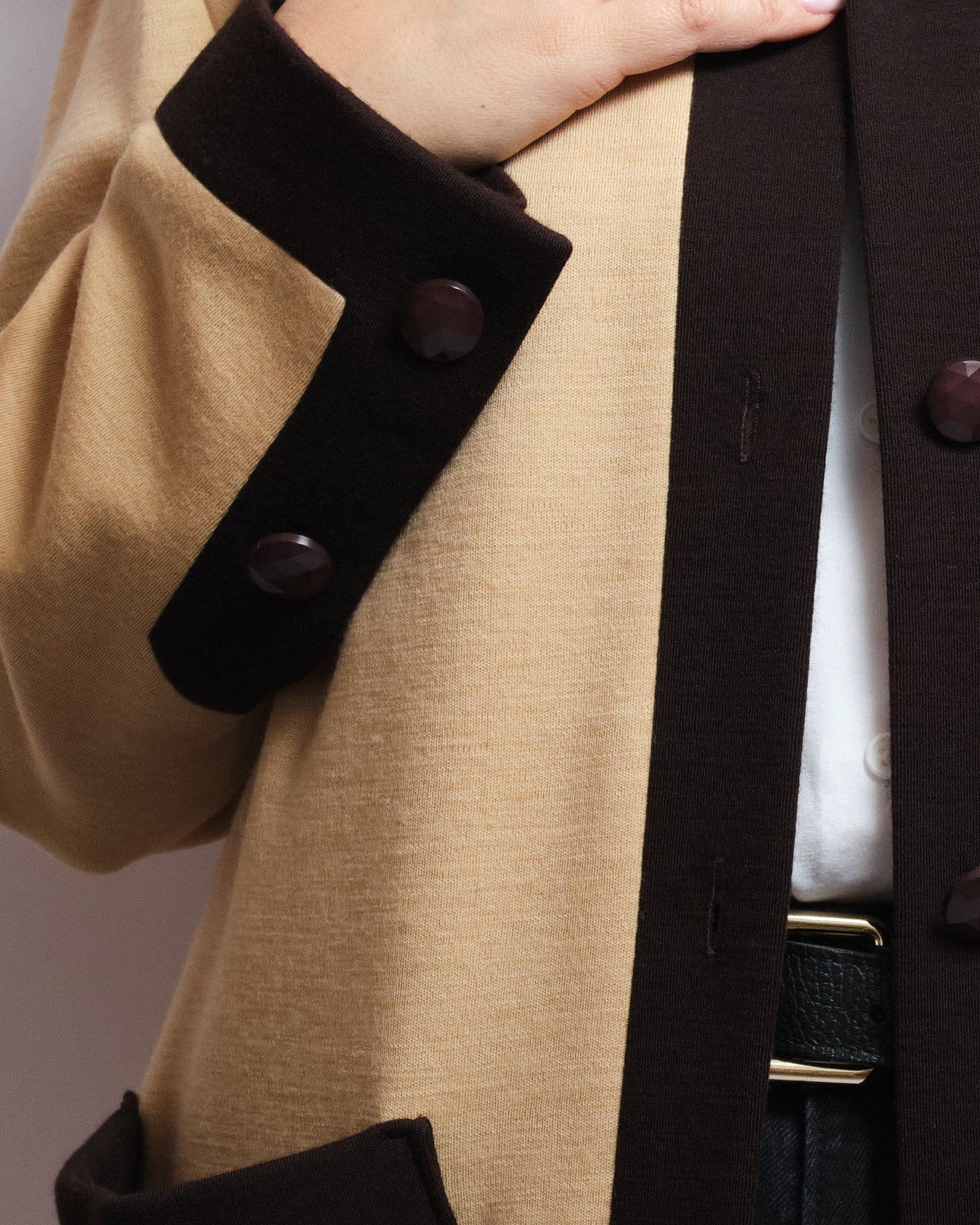 Manteau vintage fait main – laine fine, pièce unique upcyclée