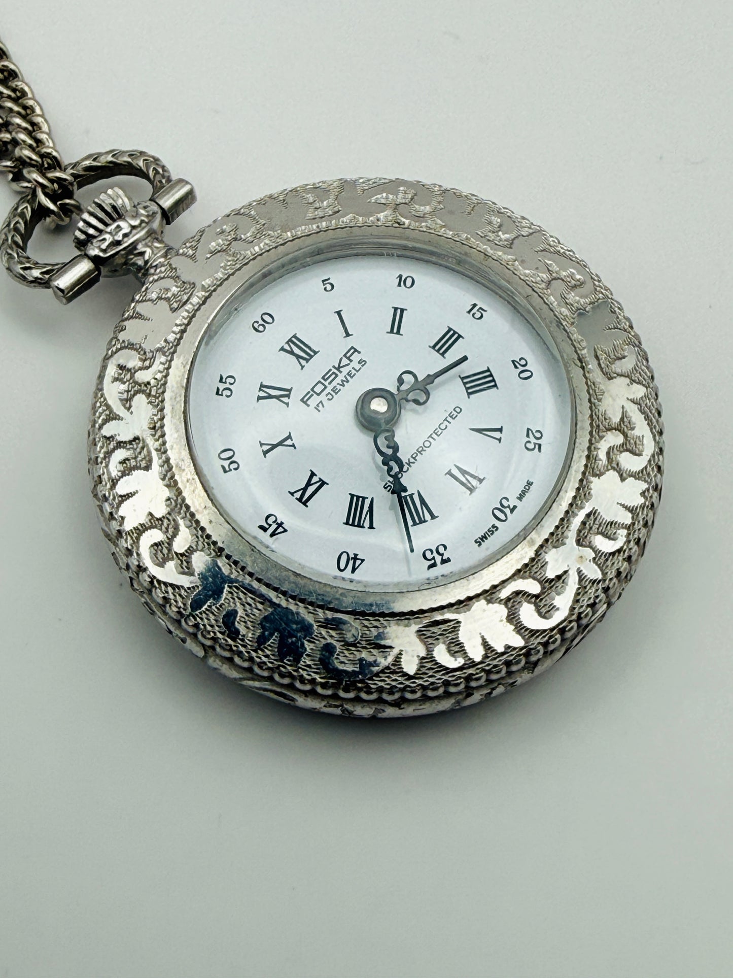 Montre de poche vintage Foska – 17 rubis – Swiss Made