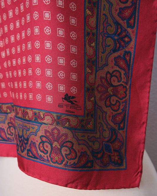 Mini foulard vintage Etro en soie