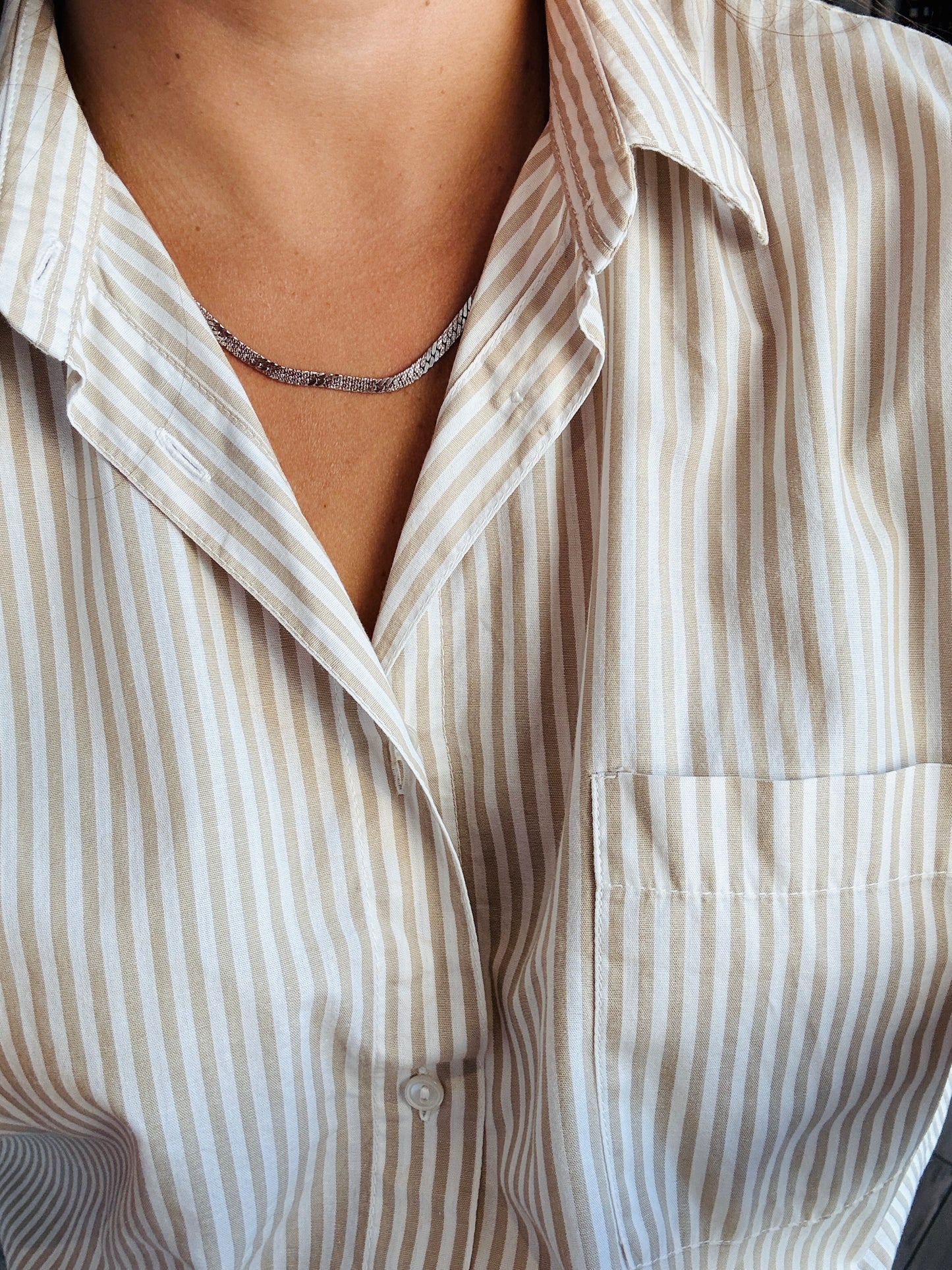 Collier maille vintage réversible