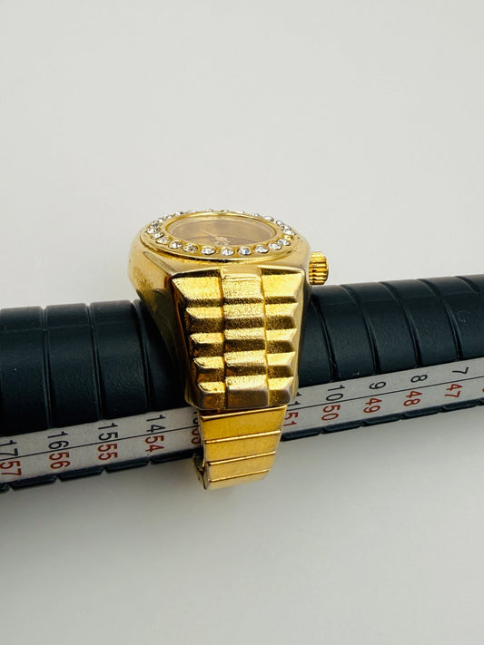 *Reservée*Montre bague vintage De Longe à quartz