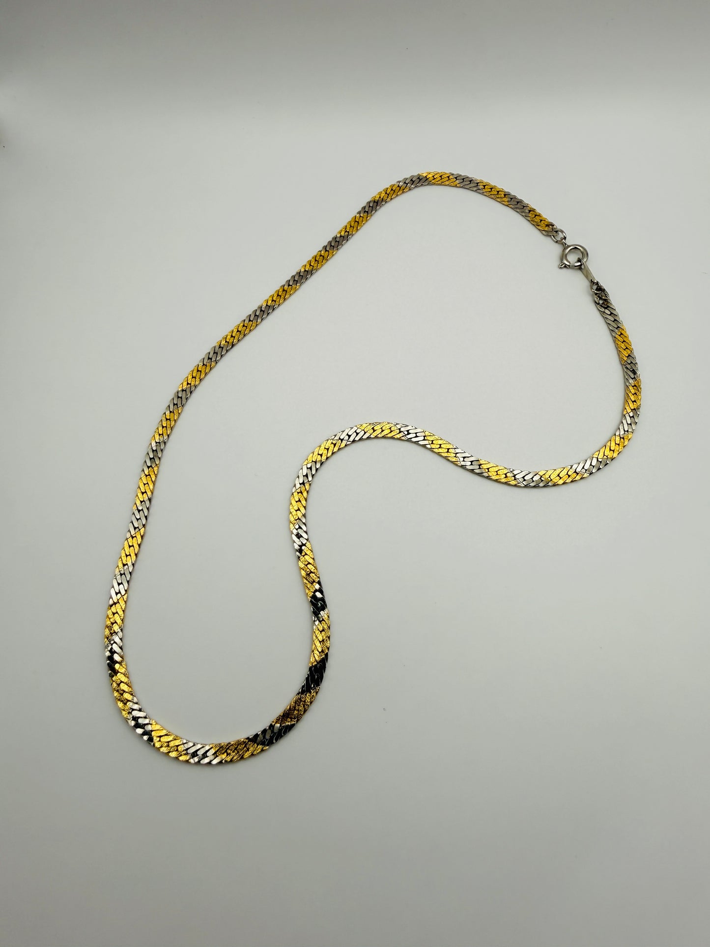 Collier maille vintage réversible