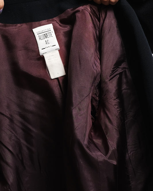 Blazer marine double boutonnage – Collection Allumette A.C Paris (années 80–90)