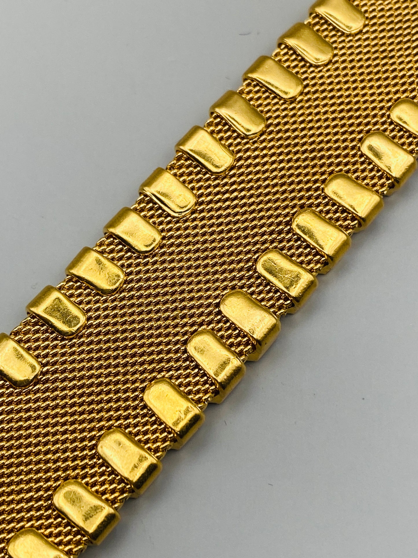 Bracelet vintage Grosse (*Dior) – Large manchette tressée