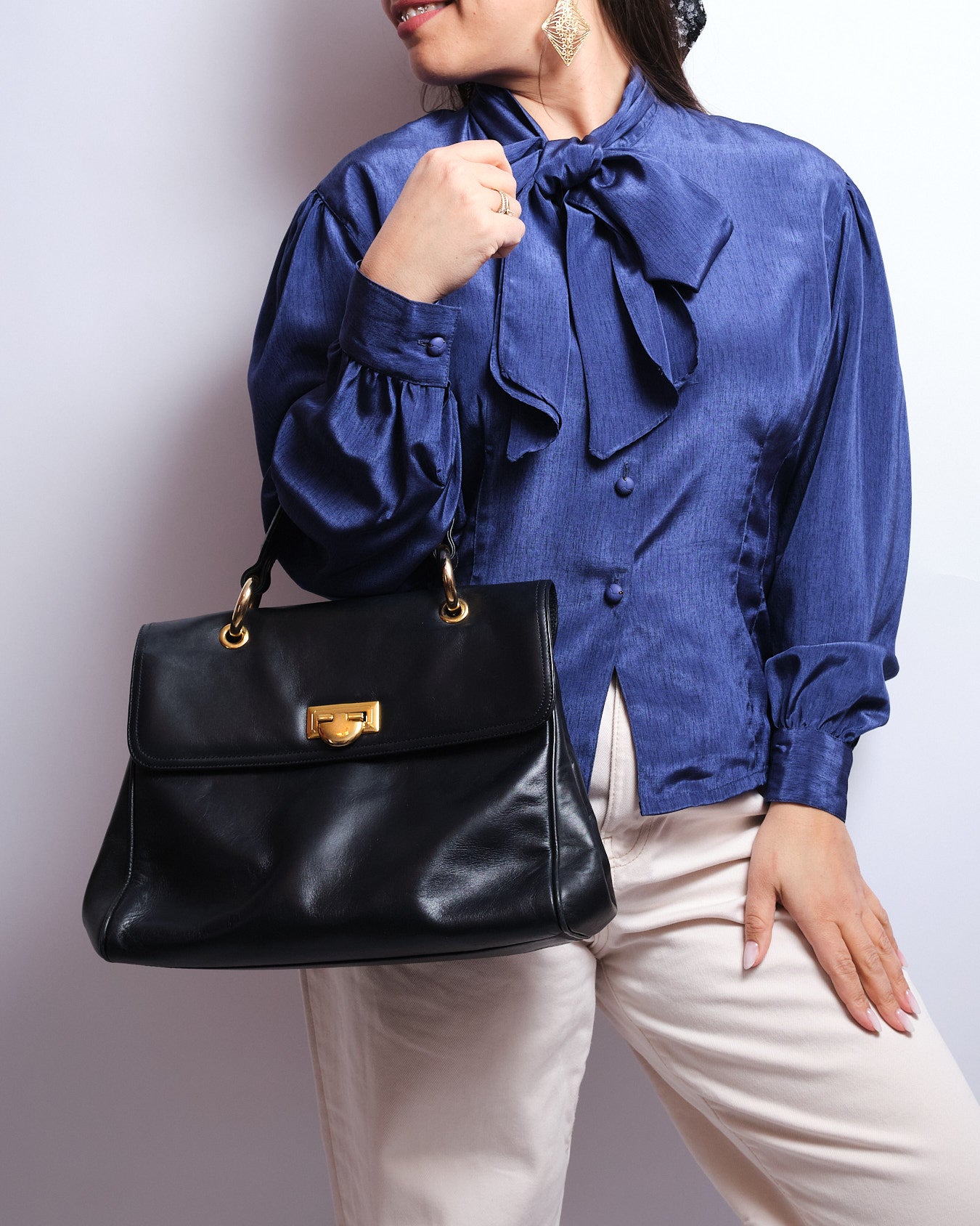 Sac vintage Bally en cuir – années 80 / 90