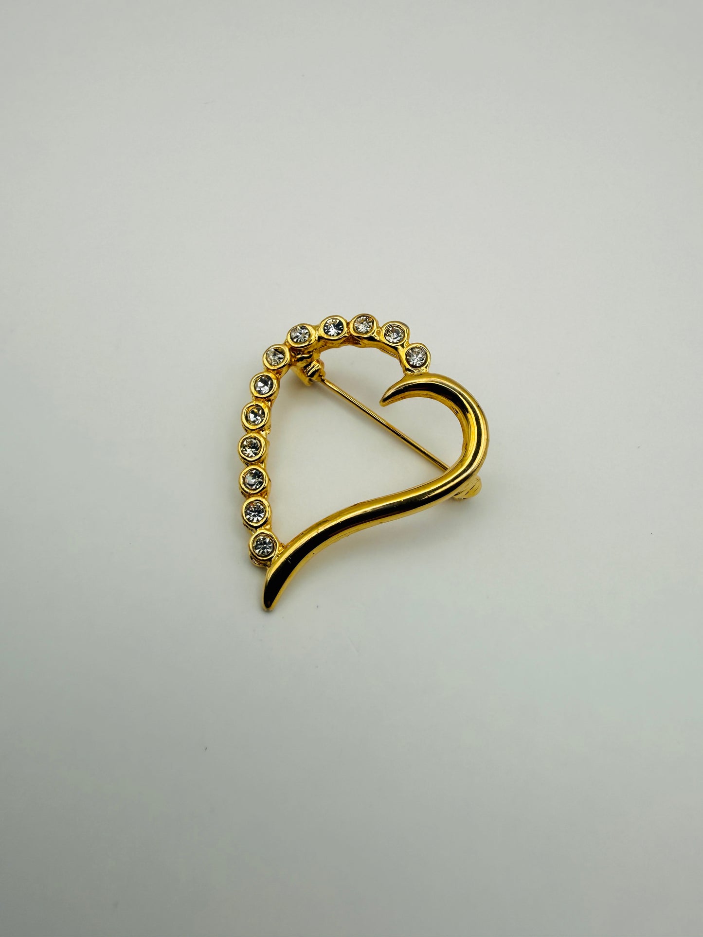 Broche vintage coeur