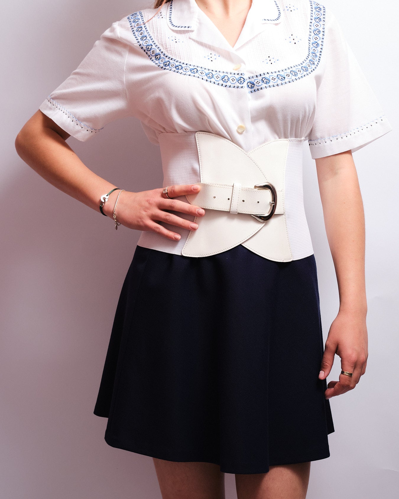 Grande Ceinture vintage élastique- années 80