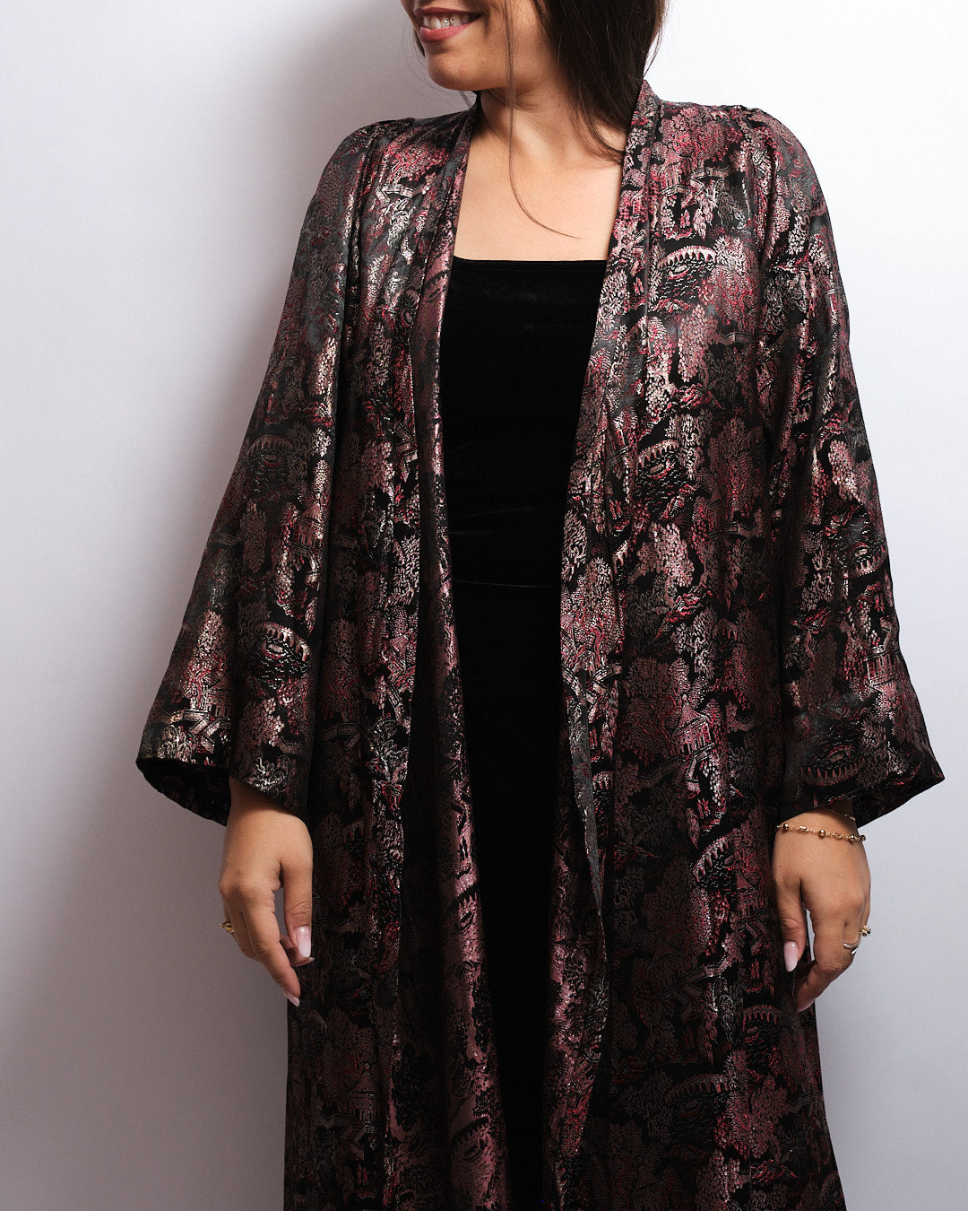 Kimono long Vintage fait main