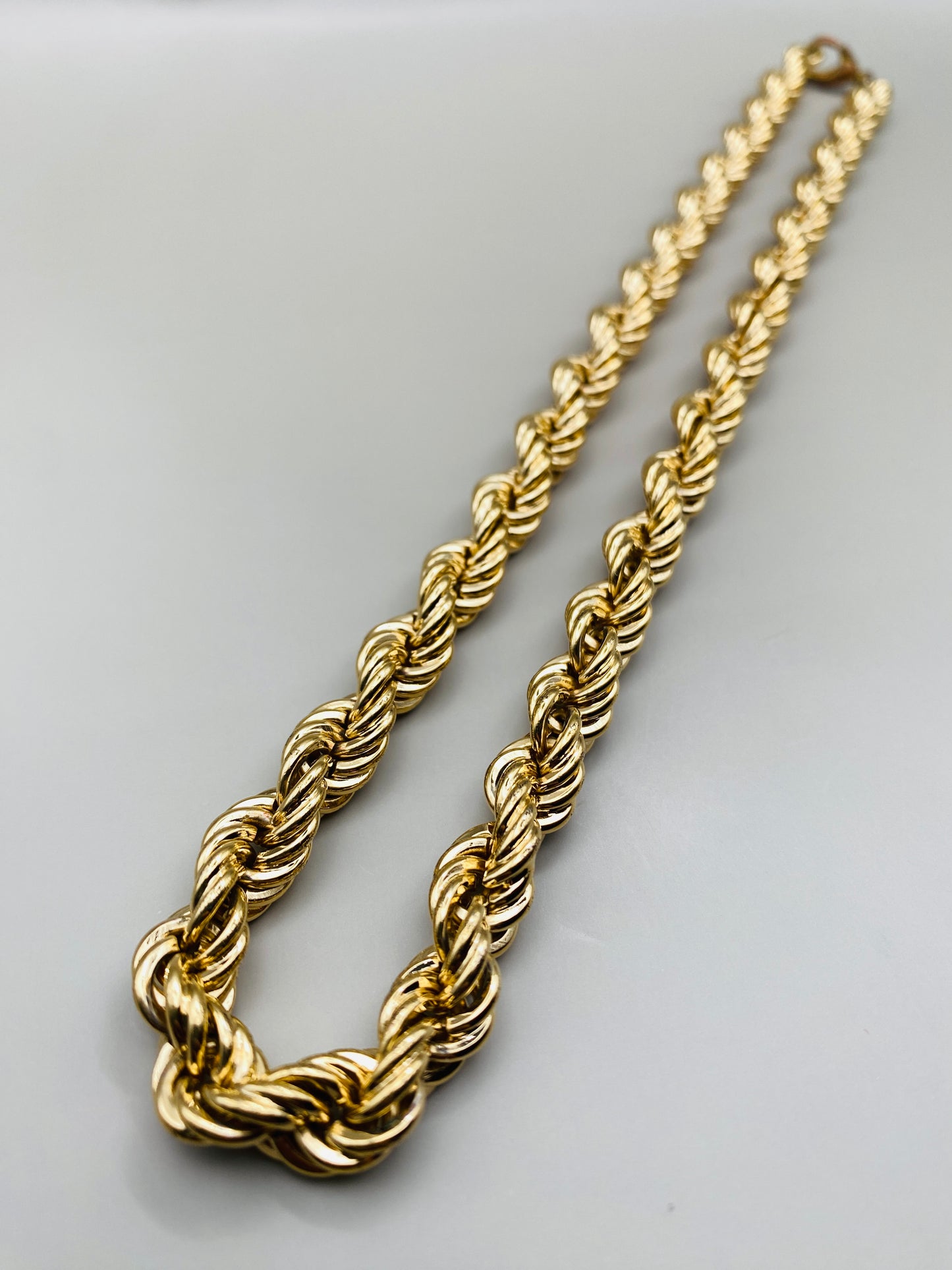 Collier Pierre Lang vintage – maille torsadée dorée