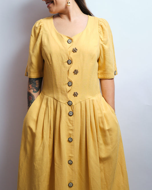 Robe vintage inspirée des dirndls alpins 80s