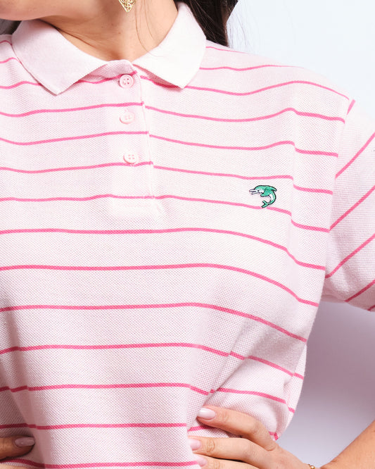 Polo vintage rayé – maille piquée, esprit sport chic