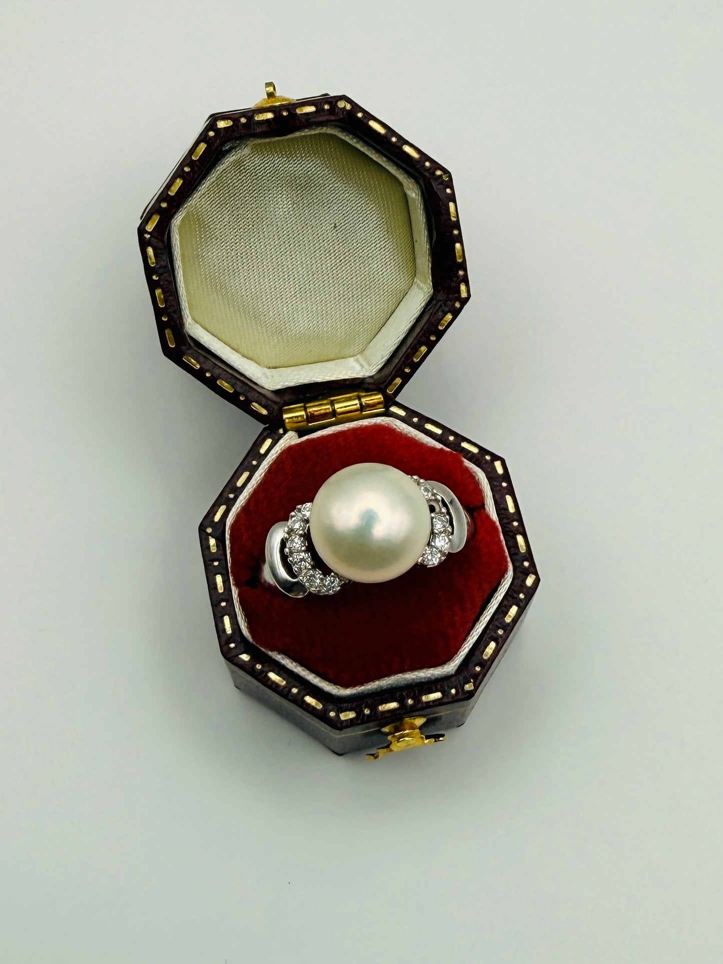 Parure vintage en argent 925 & véritables perles