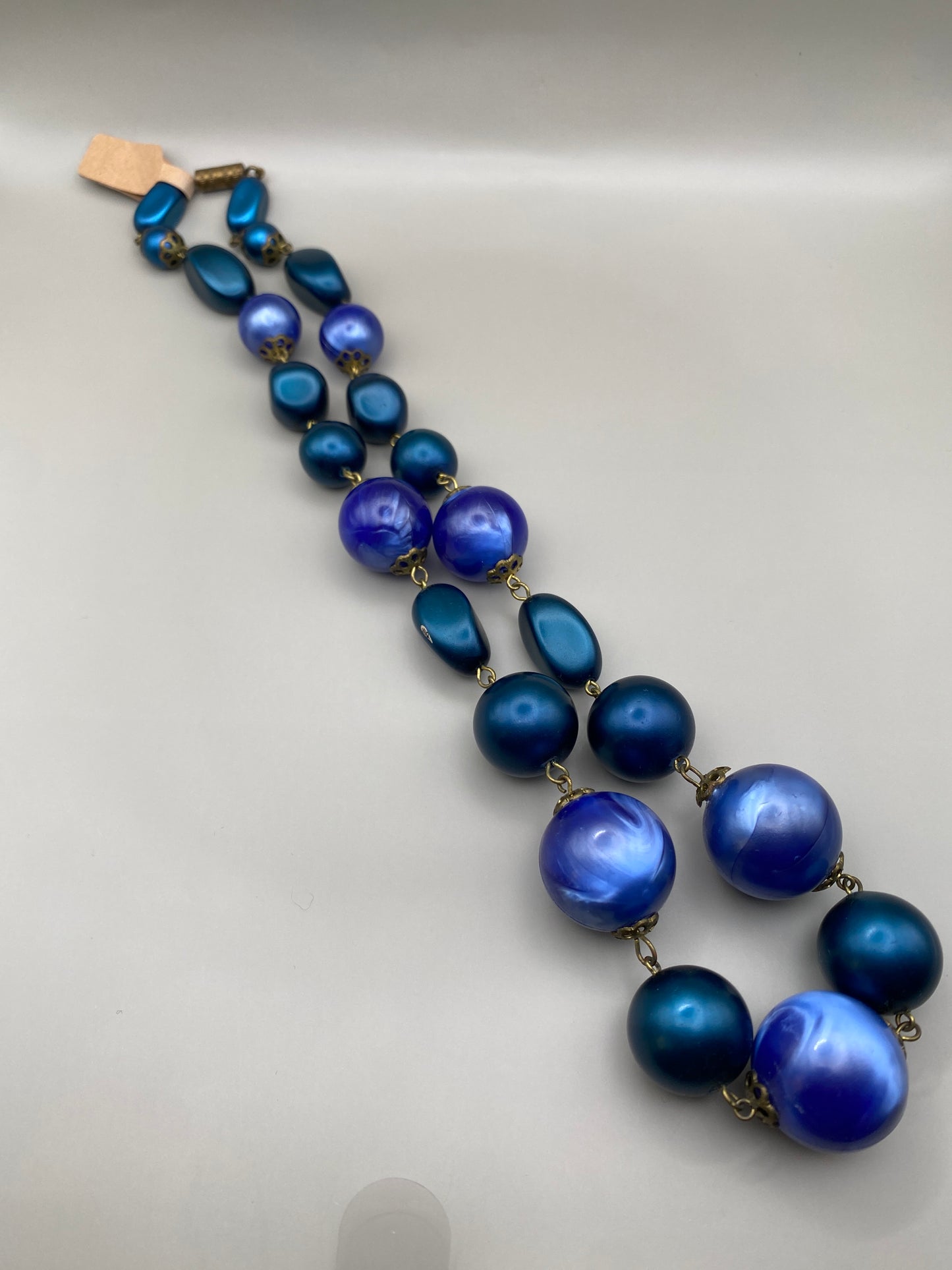 Collier Vintage 80s en perles plastique