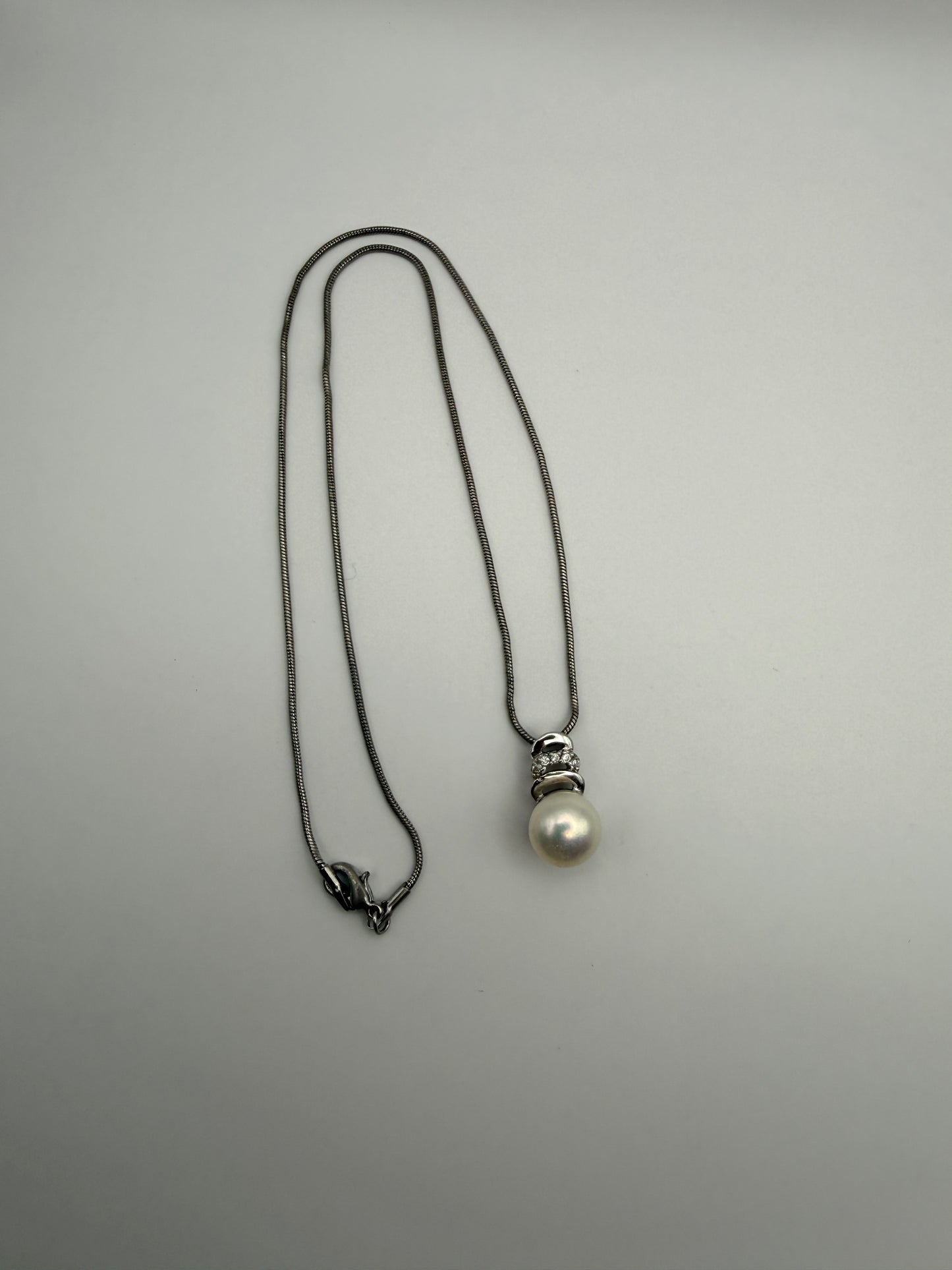 Parure vintage en argent 925 & véritables perles