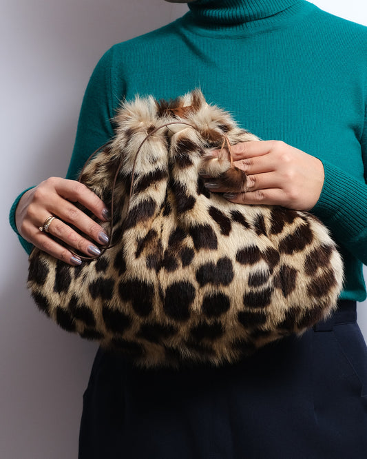Sac Vintage en vraie Fourrure – Chauffe-Mains – Années 80