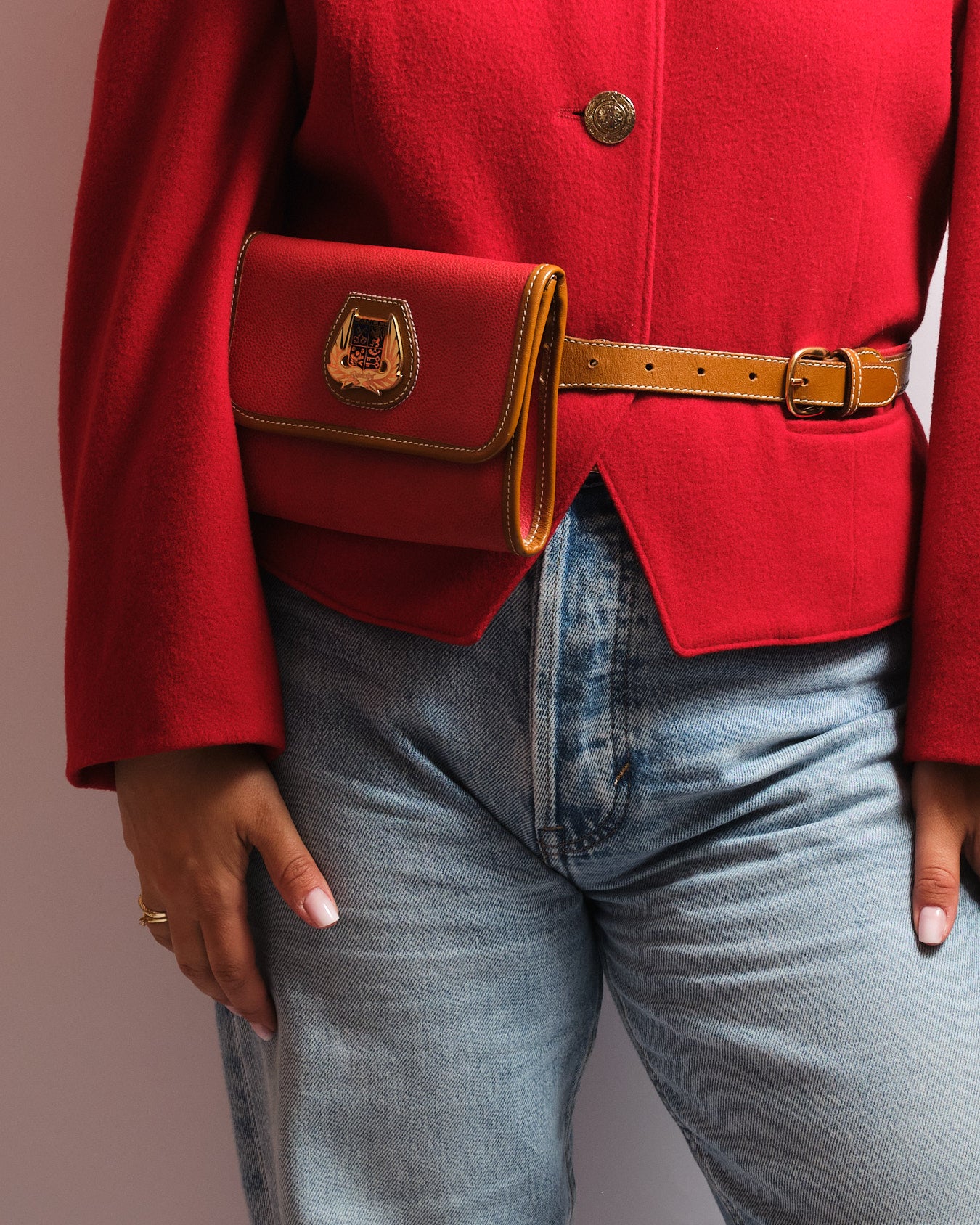 Pochette-ceinture Lancel vintage – années 90