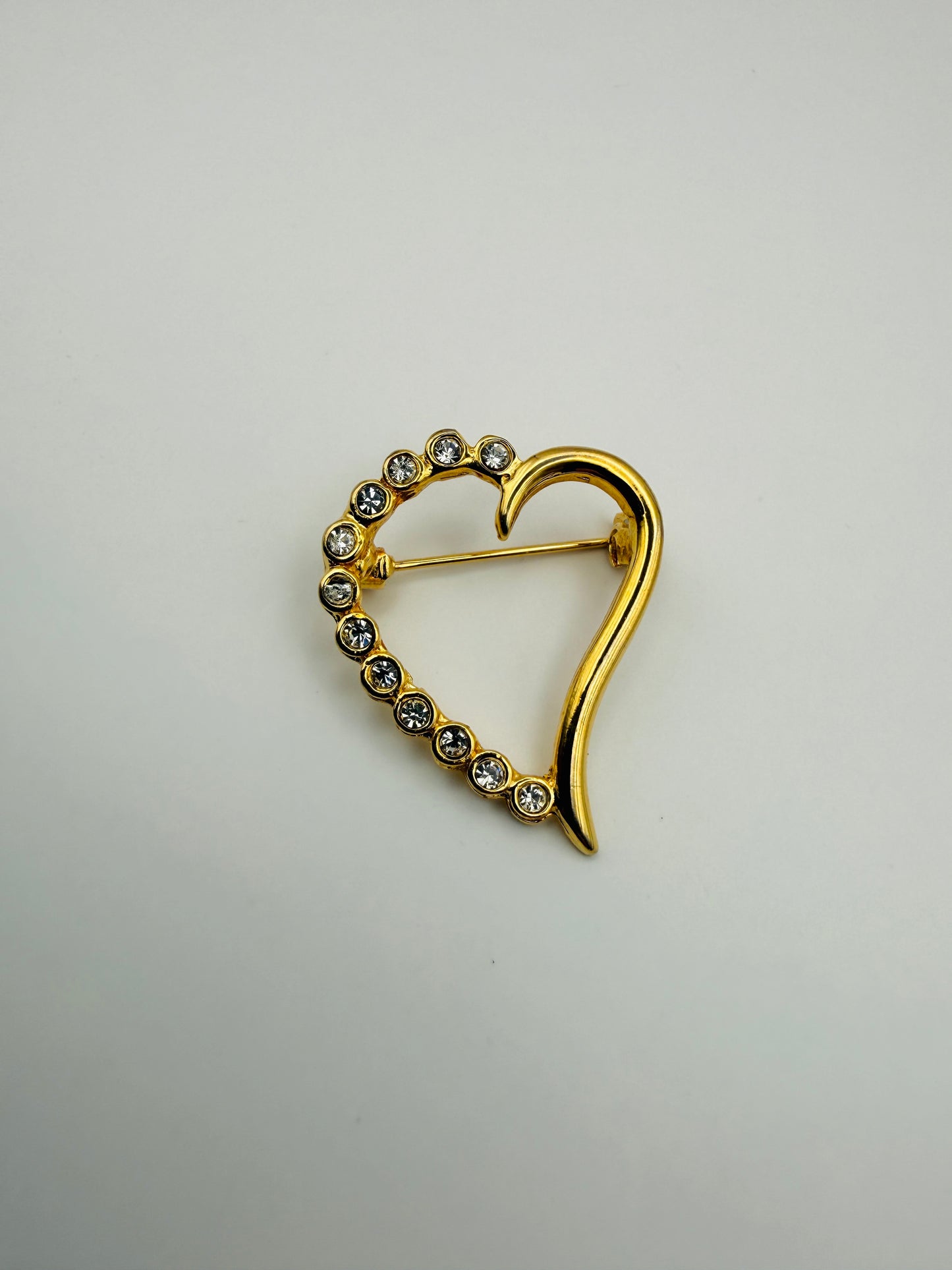 Broche vintage coeur