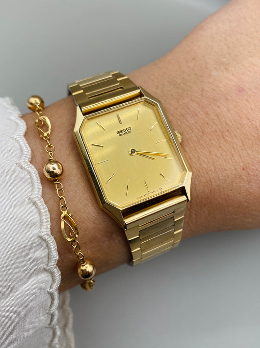 SEIKO Quartz 6530-5270 – Vintage dorée minimaliste