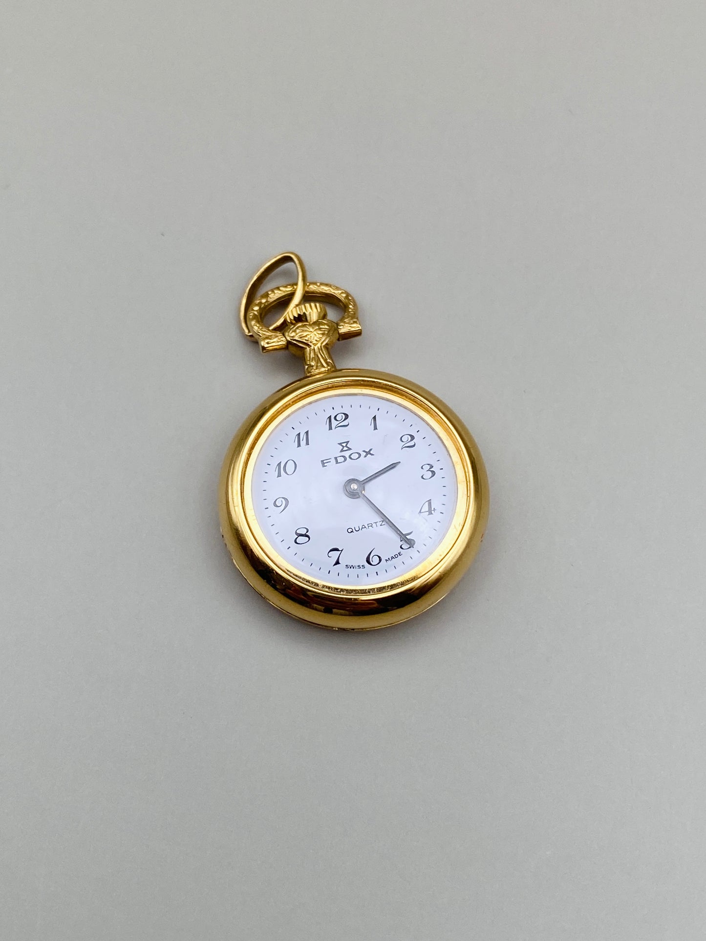 Montre à gousset Edox Quartz Vintage – Émail japonais