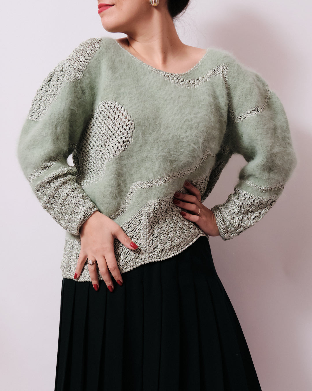 Pull Angora Anny blatt Mes paulettes Vintage