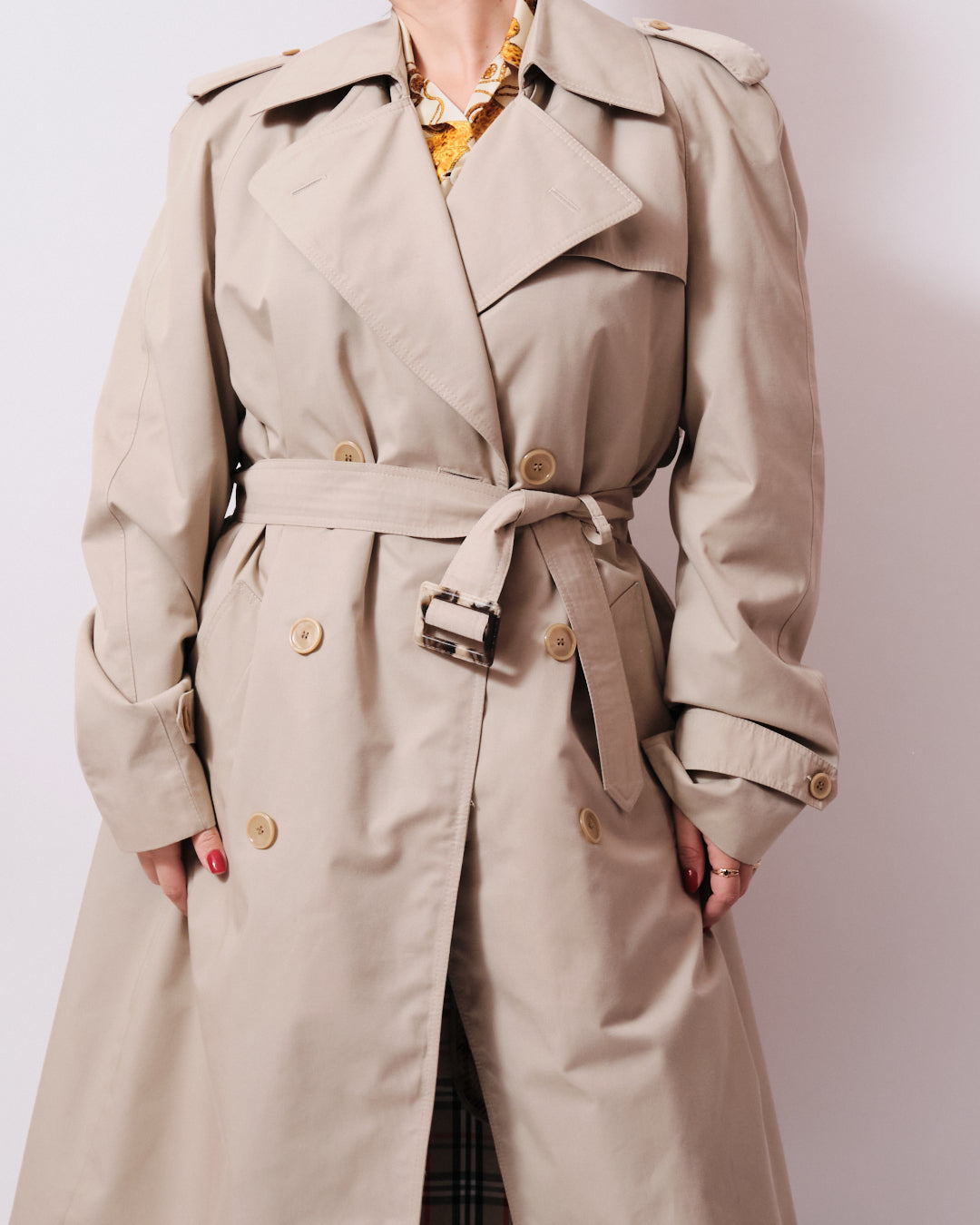 Trench Vintage 80s doublé